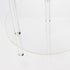 YINSHCO 2 12" Acrylic Detachable End Table, Round Acrylic Coffee Table, Tier Multifuntional Clear Nightstand End Table