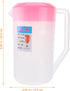 Large Plastic Pitcher with Lid - 2400ml Juice Pot Kettle with Scale, Spill Proof Cold Water Jug for Drinks