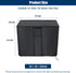 30 (23" 18" 22" inch) Kingling Deck Box Cover, Outdoor Storage Box Cover for Keter Gallon Deck Box Waterproof Outside