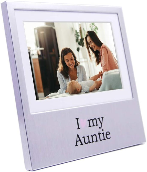 Haysom Interiors I Love My Auntie Brushed Silver Picture Frame, 6" x 4"
