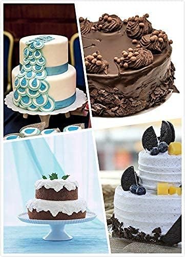 3 Tier Round Multilayer Anniversary Birthday Cake Baking Pans, Stainless Steel 3 Big Sizes Rings Set of 3