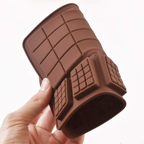 Newk Silicone Break Apart Chocolate Molds, Candy and Energy Bar Molds, Pack of 6