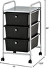 Urban Lifestyle 3 Tier Storage Cart, Black Color