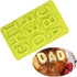 4 Pcs Silicone Numbers Alphabets Molds - FineGood Candy Biscuit Chocolate DIY Baking Trays