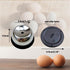 Stainless Steel Egg Piercer for Raw Eggs, Jawbush Heavy Duty Egg Poker with Sturdy Base and Sharp Pin to Get Good Hard