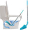 HOMEGOAL Toilet Plunger, Siphon Type Clog Remover, Flexible Rubber Head Stainless Steel Handle, Toilet Dredge Tool