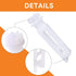 40 Sets of Clear Vertical Blind Repair Tabs, 80 PCS Blind Fixers with 15 PCS White Stem Parts for Vertical Blind Kit