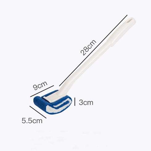 Toilet Brush Bowl Brush, Bathroom Brush for Deep Cleaning, Scratch-Free Curved Good Grip (2 Pack)