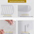 SUNFICON Adhesive Shower Caddy, Wall Mounted Bathroom Shelf Organizer with 2 Clear Adhesives for Shower Room