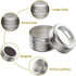 Set 8 2 Wall-Plates,100 Stickers,2 3 oz Vetacsion of Magnetic Spice Tins with Metal Preprinted Seasoning Label Styles