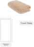 Set 35x70) BAGNO MILANO Turkish Cotton Bath Towels, Hand Towels - Soft Plush Jacquard Collection Luxury Towels (Latte