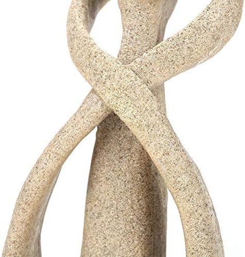 Sandstone Statue, Handmade Sandstone Kiss Lovers Couple Abstract Sculpture Art Craft Decoration
