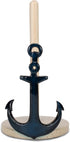 Elanze Designs Nautical Anchor 12 inch Resin and Wood Paper Towel Holder