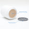 Small Ceramic Utensil Holder for Kitchen Counter (H5.51” x W4.92”), Includes Silicone Drying Mat (Black)