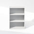 Furinno Reed 3-Tier Multipurpose Open Shelf for Clothing & Closet Storage Organization, Plain White
