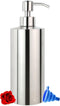 18 oz Large Countertop Soap Dispenser, Brushed Nickel Stainless Steel Pump Bottle for Bathroom and Kitchen