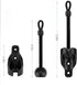 Sun Shade Parts Bungee Kit and End Cap, Weather Resistant for Coolaroo Exterior Roller Shade, Outdoor Blinds, 2 Sets