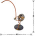 Fishing Nut Collectible Handmade Metal Art Figurine, Desk Accessories, Home Office Décor