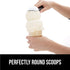 GORILLA GRIP Heavy Duty Ice Cream Scoop, BPA-Free, Dishwasher Safe, Comfortable Zinc Alloy Handle, Professional Scooper