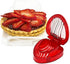 Strawberry Huller Stem Remover and Slicer Set, Stainless Steel Blade Kitchen Tools for Potatoes Pineapples Carrots