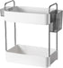 2-Tier Adjustable Countertop Organizer Tray, Dual-Level Spice Rack and Cosmetic Storage for Kitchen Cabinet & Pantry