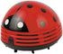 Mini Portable Handheld Cordless Tabletop Crumb Sweeper Desktop Dust Vacuum Cleaner Ladybug Dust Sweeper(Red) by Aliotech