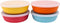 WeeSprout Bamboo Kids Bowls with Lids, Set of Four 15 oz Kid-Sized Bowls, Dishwasher Safe