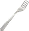 Winco 12-Piece Dominion Heavy Weight Dinner Fork Set, Silver, 18-0 Stainless Steel, 4.5"L x 0.63"W