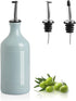 Sweejar Ceramic Olive Oil Dispenser Bottle, 15.5 Fl Oz, Opaque Cruet for Oil, Vinegar & Other Liquids