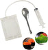DUEBEL Spherical Caviar Dispenser, Molecular Gastronomy Kit with 96 Holes Roe Sauce Infuser & Strainer Spoon