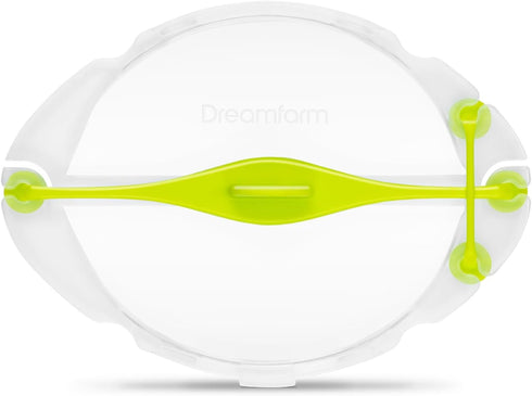 Dreamfarm Savel Flexible Food Safe - Adjustable Fruit & Vegetable Saver & Storage Cover, Clear/Green