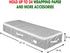 Primode Gift Wrap Organizer Under Bed Storage Container, 41”x14”x6” for 18-24 Rolls, 600D Oxford Material (Grey)