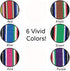 Mexican Serape Placemats - Set of 6 Handwoven Fringe Cotton Table Place Mats for Party Decor, 13 x 19 Inch