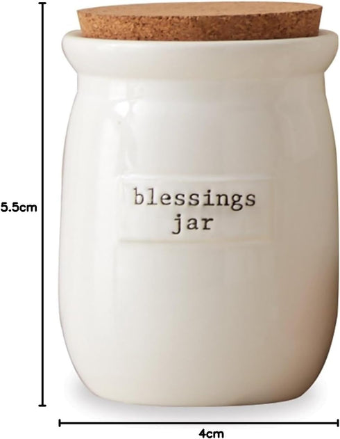 Mud Pie Inspirational Count Your Blessings Jar Set