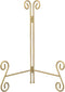 Plate Holder Display Stand, 12 Inch Gold Iron Easel for Large Platters, Photos, and Decorative Plates (1PACK)