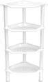 4 13.5 10 33.5 Inches, 4 Tier Corner Shower Caddy, Rustproof, Plastic Shower Organizer for Bathroom, Bathtub, Shower