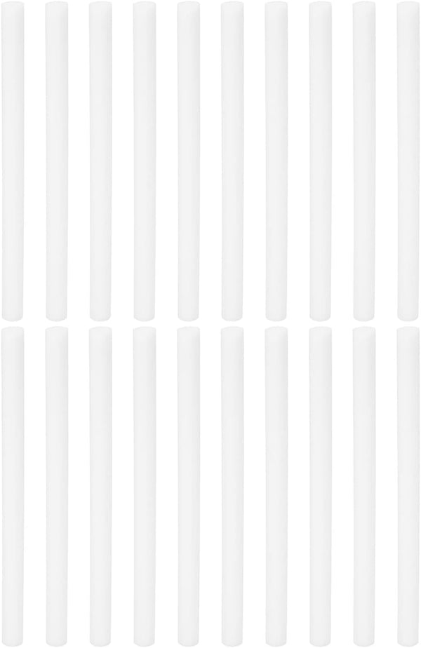 PATIKIL 20 Pcs Humidifier Cotton Filter Sticks, Refill Wicks Replacement for USB Mini Humidifiers (6.3'' x 0.39'')
