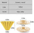 Ceramic Coffee Dripper Pour Over Maker with Wood Stand, Elegant Flower Shape V60 Filter (Black)