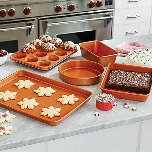 Gotham Steel Ultra Nonstick Square Baking Pan, Dishwasher Safe with No Warp & Even Heating Technology, XL 9.5” x 9.5”