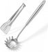 Newness 304 Stainless Steel Spaghetti Server and Spaghetti Tong, [Rustproof, Integral Forming,