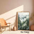 Landscape Watercolor Picture, Misty Forest Poster Mountain Forest Painting Foggy Forest Print Canvas Wall Art 16x24inch