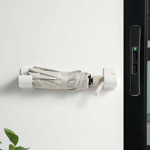 Myhiju 4 Pcs No Punching Trash Bag Dispenser Plastic Bag Holder,Wall Mounted Plastic Bag Organizer Grocery Bag Holder