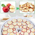 Blulu 8 Pieces Non-stick Round Silicone Dehydrator Sheets, Reusable Mesh Mat for Fruit Dryer
