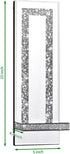 Aeveco Set 2, 4)) Crystal Crush Diamond Mirrored Candle Sconces, Silver Wall Candle Holder of Wall Decorations