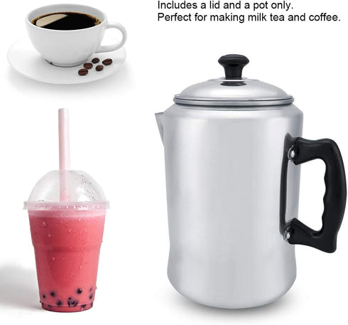 Shipenophy Percolator Coffee Pot, Aluminum Alloy Camping Coffee Maker for Stove Top, Coffee Kettle with Lid