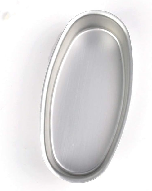 2 Pack Non-Stick Pro Bakeware Loaf Pans, 8in Oval Shape Aluminum Cake Pan for Home Kitchen, Bakery Breads