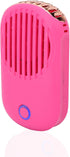 FILFEEL Eyelash Fan for Lash Extensions, Multi-Functional Portable Handheld USB Bladeless Cooling Fan (Rose Red)