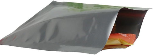 Silver Mylar Bags Pure Aluminum Foil Flat Food Storage Bag 3.9 Mil Open Top Heat Sealing Vacuum Pouch for Coffee Beans Candy with Tear Notch (100, 2.76x3.94 inch) by MITOB