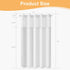 River Dream White Fabric Shower Curtain, 71x74 inches with Sheer Window, Water Repellent, No Liner Needed