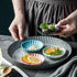 Gaolinci 3.5 Inches Flower Shape Ceramic Sauce Dish, Mini Side Seasoning Dish, Set of 4 Porcelain Small Saucer Dishes